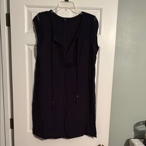Sleeveless Navy Dress